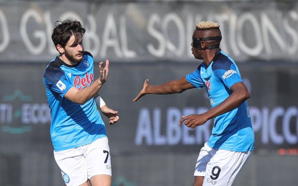 ბრწყინვალე დუეტი: ხვიჩას პასი და ოსიმენის გოლი